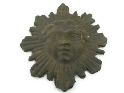 Antique Cast Brass Furniture Trim Ornate Reclaimed Hardware Architectural Sun