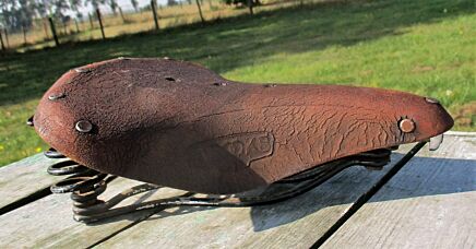 Vintage Authentic Leather Spring Brooks B66 saddle Bicycle Bike Seat UK