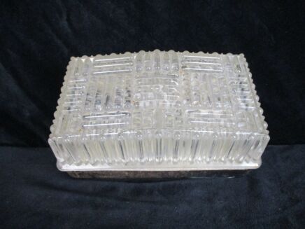Square Glass Flush mount Sconce Lamp Lampada bubbled glass Helena Tynell Style