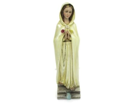 Vintage Statue Maria Rosa Mystica Montichiari talian Stoneware Collector Extremely Rare 14.96" HTF
