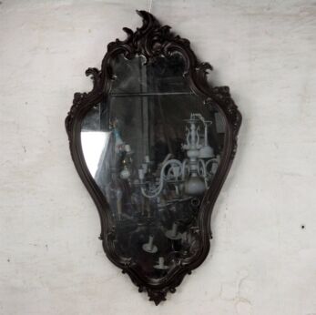 Wall Hanging Mirror Ornate Plaster French Hollywood Regency Dresser Vanity Hall