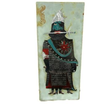 Wall Plaque Glazed Ceramic Tile Giant Arno Brys for Amphora Vandeweghe Funky