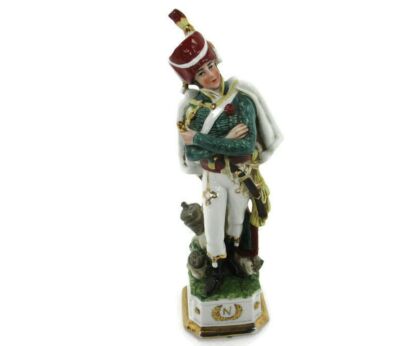Vintage Capodimonte Italy Porcelain Figurine Statue Napoleonic Soldier