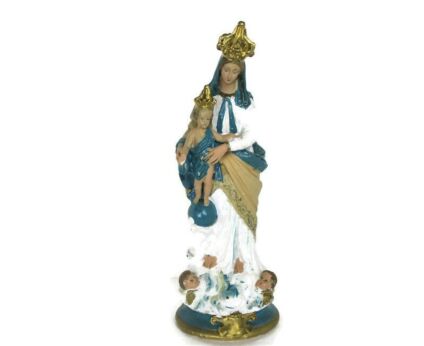 Vintage Our Lady of Victories Infant Child Plaster Notre Dame Victoire Assumption 18.11"