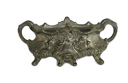Planter Jardinière Ornate Embossed Centerpiece Legged Small Spelter Lovely