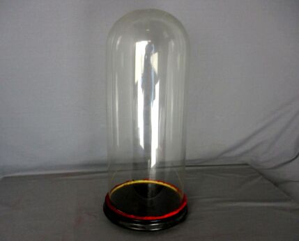 Large Antique Round Hand Blown Glass Dome Globe Steampunk Display 21.25"