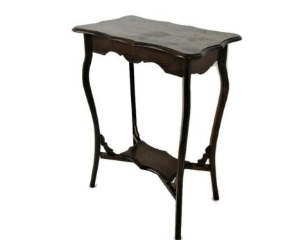 Art Nouveau Pedestal Side Occasional Table Plant Flower Stand Two Tier Art Deco Barn Country Farmhouse style