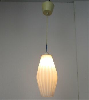 Design Vintage Pendant Art Glass Modernist Space Age 1 Light Funky