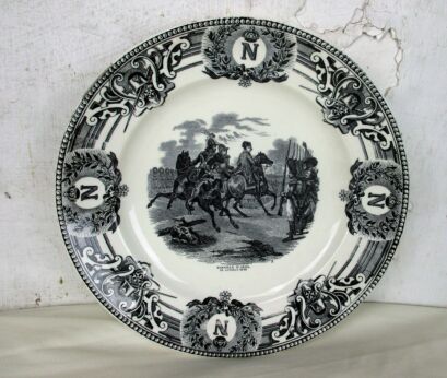 Collector Cabinet Plate Napoleon Bonaparte Bataille d'Iena Boch Belgium HTF