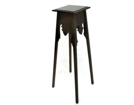 Art Nouveau Pedestal Table Plant Flower Stand Side Table Art Deco barn Country Farmhouse style 31.49"