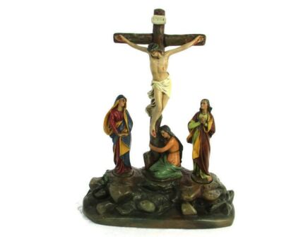 Calvary Crucifix Christ Crucifixion Mary Magdalene St John the Apostle Stunning