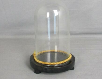 Small Vintage Round Hand Blown Glass Dome Globe Steampunk Display 6.96"