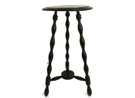 Wooden Side Wine Table Pedestal Tall Plant Bonsai Stand Two Tier Barn Country
