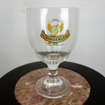 Grimbergen .33 cl glass Belgian Brewery Chalice/Goblet Beer Glass Phoenix