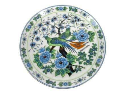 Large Charger Wall Plate Vintage Birds Gorgeous