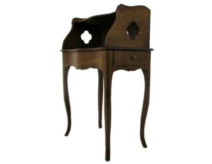 Hallway Nightstand Small Side Table Cabinet  Desk Furniture Sweet Antique Wood French Oak Antique 19th Century Gothic style