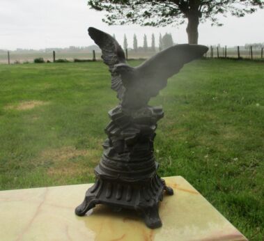 Eagle Art Sculpture Zamac Decoration Statuette Figurine 14.37"