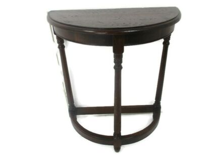 Carved Wooden Wall Hallway Console table Half Moon Vintage