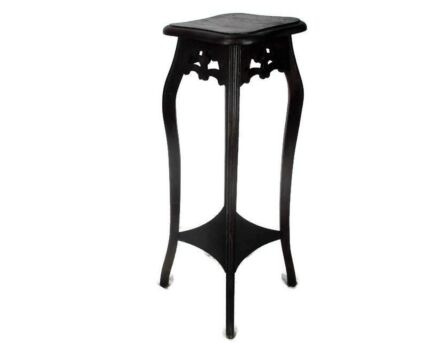 Large Art Nouveau Deco Ornate 2 Tier Pedestal Table Plant Bonsai Stand Side Table 36.02"