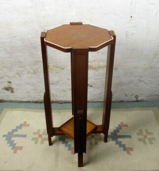 Mid Century Modern Pedestal Table Plant Stand Side Table Danish Modern style