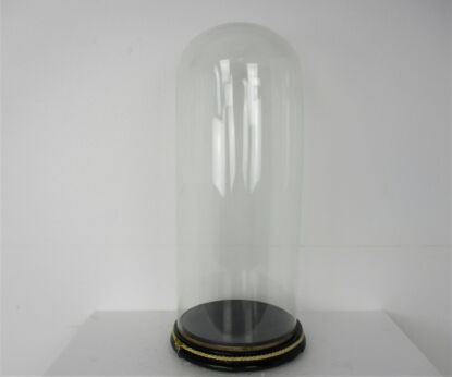 XL Antique Round Hand Blown Glass Dome Globe Steampunk Statue Display 26.88"