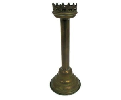 Antique Candle Holder Candle stick Church  Chapel Altar Monastery Brass Ornate Beautiful 12"