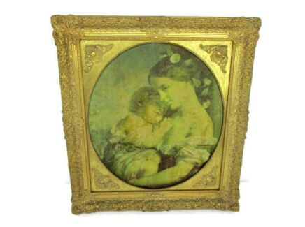 Frame Vintage Hollywood Regency Style Gold Gilded Ornate Gorgeous Wood