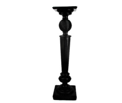 XL wooden Pillar Pedestal Display Side Table Plant Stand Colonial Art Deco 43"