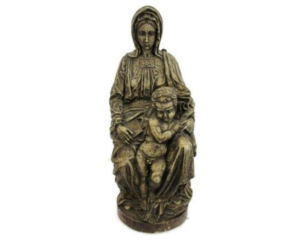 Michelangelo Buonarrati Madonna Lady Virgin Mary Infant Sedes Sapientiae Resin Infant Jesus Child Gorgeous
