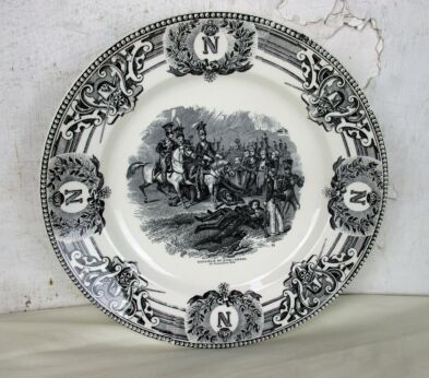 Collector Cabinet Soup Plate Napoleon Bonaparte Bataille du Somo Sierro HTF