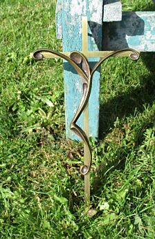 Completely Brass Modern Wall Crucifix Cross Jesus Christ Very special 11.93"