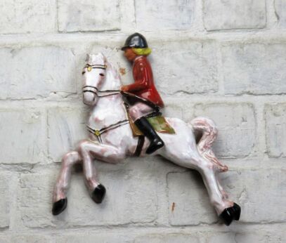 Ceramic Modernist Wall Plaque Glazing Horse Amazon 9.44"
