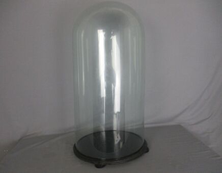 antique Round Hand Blown Glass Dome Globe Steampunk Display 26.18"!!! D 13.18"!