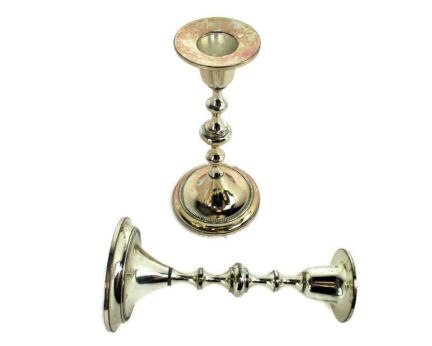 Vintage Couple Pair SIlver plated Candle Sticks Candle Holders