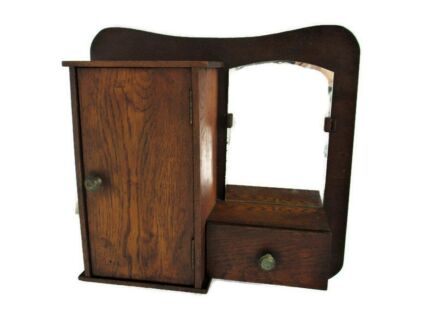 Apothecary Bathroom Medicine Apothecary Kitchen Wall Cabinet Wood Art deco  Barn Country Style