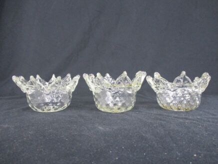 3 Venetian Murano Chandelier Part Hand Blown Art Glass reclaimed Bobèches