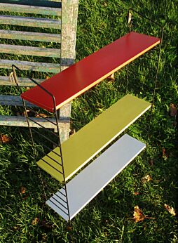 Vintage Original Tomado Mid Century Design Wall Shelving Unit Retro Shelf Marked