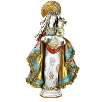 L Gorgeous Statue Virgin Mary Madonna Infant Pattarino House Marioni Terracotta