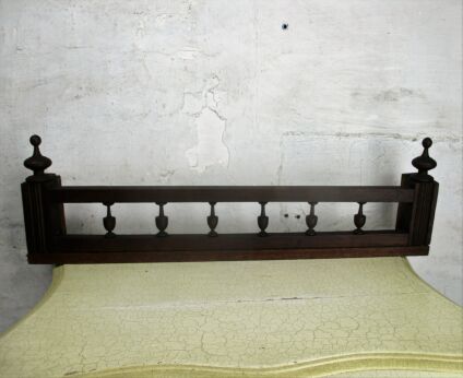 Hand Carved Wood Pediment Spindles Ornate Over door Architectural Reclaimed