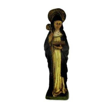 HTF Statue St Saint Santa Valburga Walburga patroness Sailors Lovely 8.66"