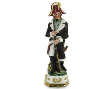Vintage Capodimonte Italy Porcelain Figurine Statue Napoleonic Soldier