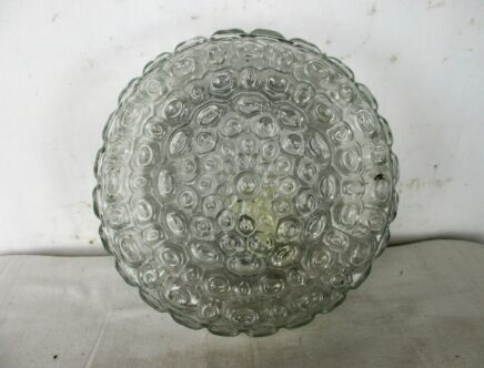 Round Glass Flush mount Sconce Lamp Lampada bubbled glass Era Helena Tynell