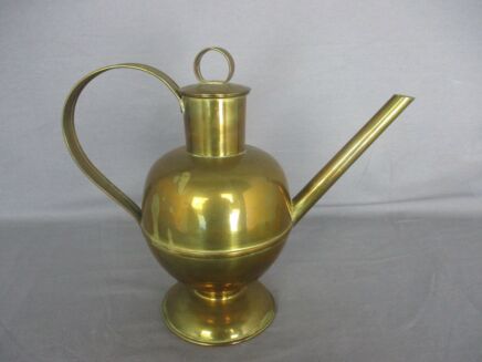 Vintage Brass Kettle Coffee Tea Pot Pitcher Decorative Mid Century