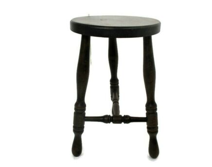 Wooden Tripod Side Display Wine Table Pedestal Plant Bonsai Stand Milking Stool Crutch Barn Country Farmhouse Style