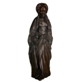 Saint Mary Magdalene Carved Wood Statue Patron Sinners Myrrh Bearer 19.4 " HTF