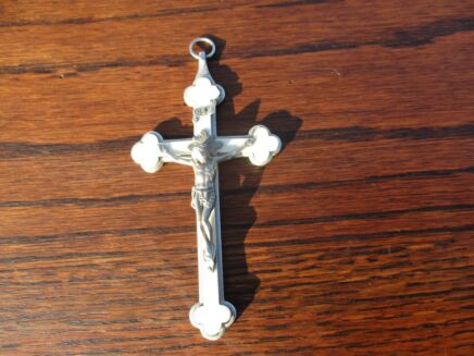Small Roman Italian Hanging Crucifix Cross Jesus Christ Priest Nun