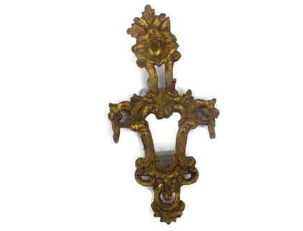 Florentine Wooden Framed Mirror Gilded Wood Ornate Italy Rococo Gesso Italian