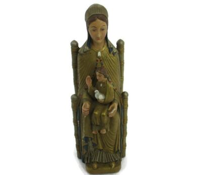 Statue Sitting Our Lady Virgin Mary Infant Jesus Sedes Sapientiae Leuven