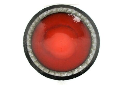 West Germany Bowl Dish Centerpiece Ceramic Mid Century Modern Glazed Art Pottery
