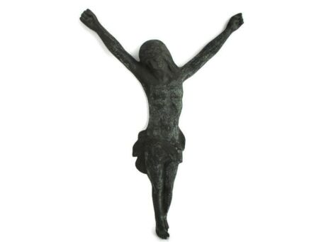 Gorgeous Antique Brass Bronze Corpus Jesus Christ Church 19th 20th Century 22.24"